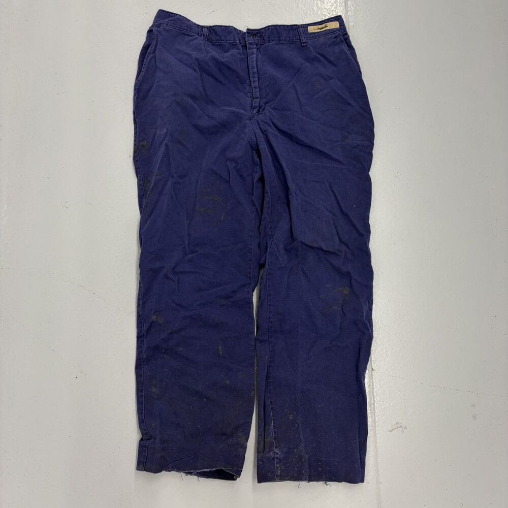 Vintage 70s Red Kap Purple/Blue Canvas Workwear Chinos 36x29